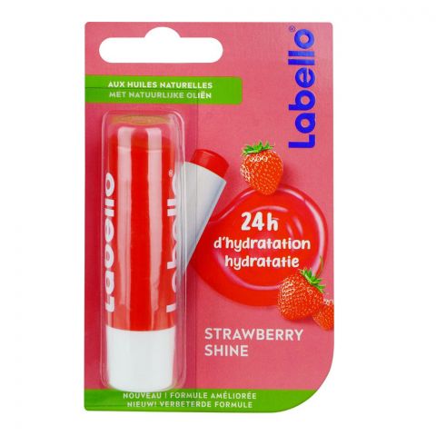 Labello Strawberry Shine Nourishing Lip Balm, 4.8g