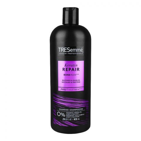 Tresemme Pro Style Tech Keratin Repair Bond Plex Shampoo, For Damaged Hair, 828ml