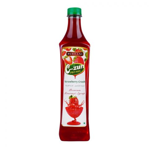 Burhani C-Zun Strawberry Crush Syrup, 800ml