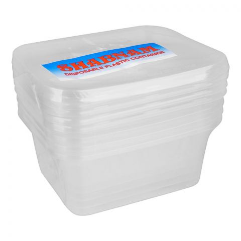 Disposable Plastic Container, 200ml Capacity