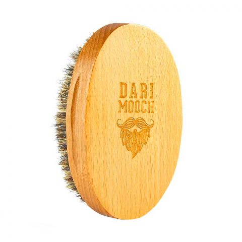 Dari Mooch Beard Brush, Wooden Brush, Made From Horse Hair, For Shiny And Smooth Beard