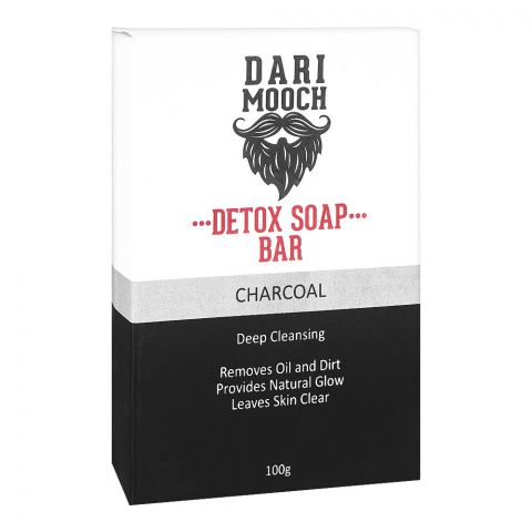 Dari Mooch Charcoal Detox Soap Bar, 100gm