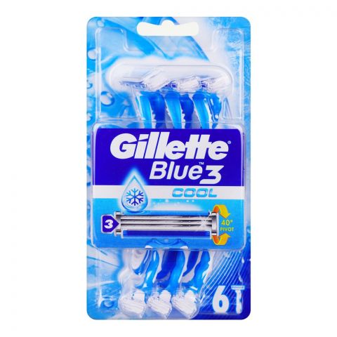 Gillette Sensor-3 Cool Razor, For Men, 6-Pack