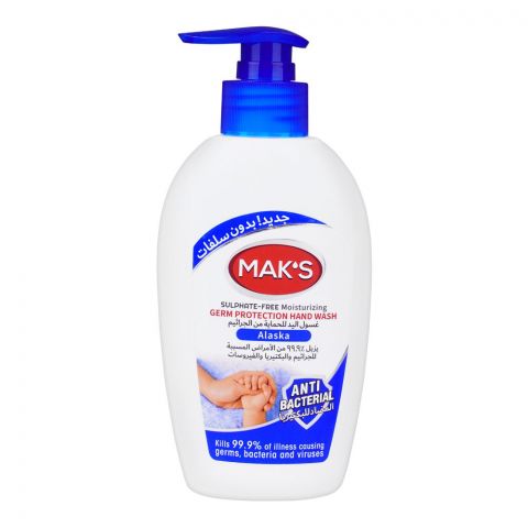 Mak's Alaska Moisturizing Germ Protection Hand Wash, Sulfate-Free, 200ml