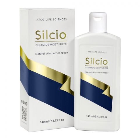 Atco Life Sciences Silcio Ceramide Moisturizer, Natural Skin Barrier Repair, 140ml