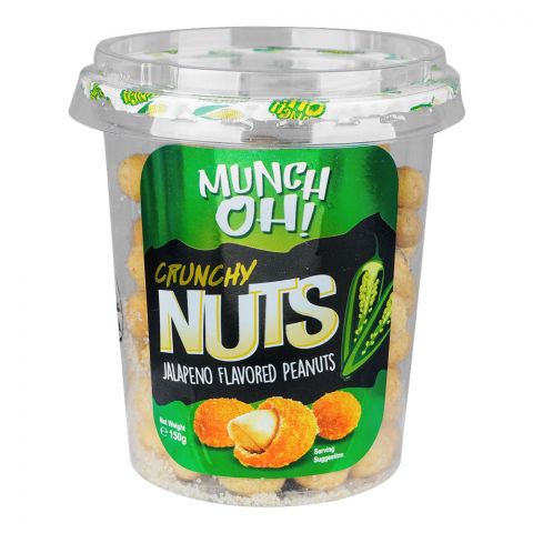 Munch Oh Crunchy Nut's Jalapeno Peanuts, 150g