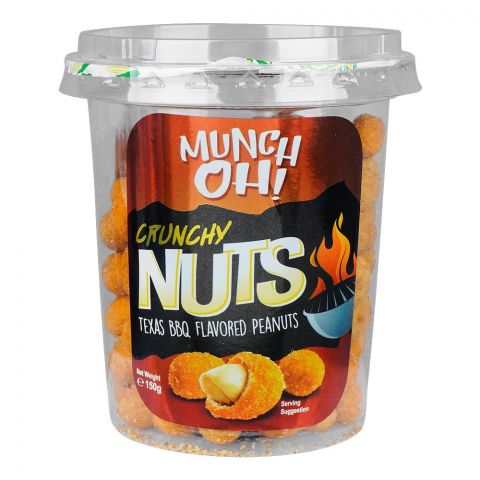 Munch Oh Crunchy Nut's Texas BBQ Peanuts, 150g