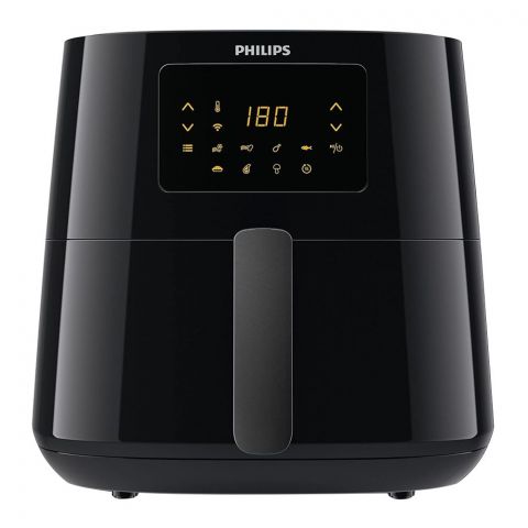 Philips Essential XL Air Fryer, Black, 14-in-1 Airfryer, Wifi connected, 90% Less fat with Rapid Air Technology, HD9280/91