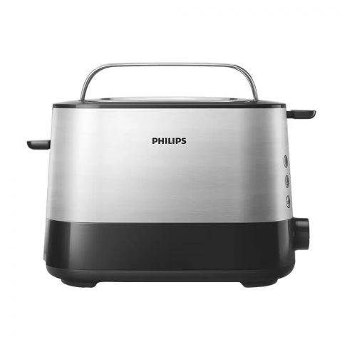 Philips Viva Collection Toaster, Extra Wide Slot, 950W, 7 Settings, Reheat, HD2637/91
