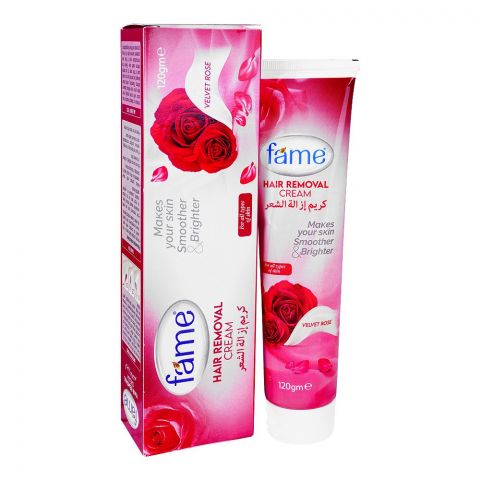 Fame Velvet Rose Hair Removal Cream, For All Skin Types, 120g