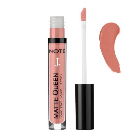 J. Note Matte Queen Long Stay Liquid Lipstick, 4ml, 01 Elegant Nude