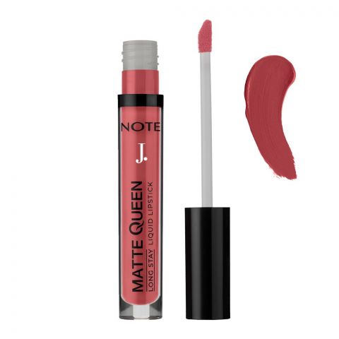 J. Note Matte Queen Long Stay Liquid Lipstick, 4ml, 10 Her Favorite