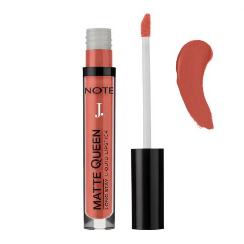 J. Note Matte Queen Long Stay Liquid Lipstick, 4ml, 08 Glamour Touch