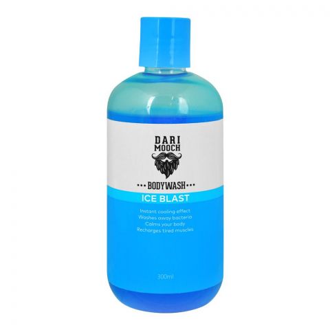 Dari Mooch Ice Blast Body Wash, Instant Cooling Effects, Wash Away Bacteria, Calms Your Body, Recharges Tired Muscles, 300ml
