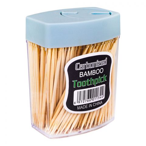 Carbonized Bamboo Tooth Pick Chores Jar