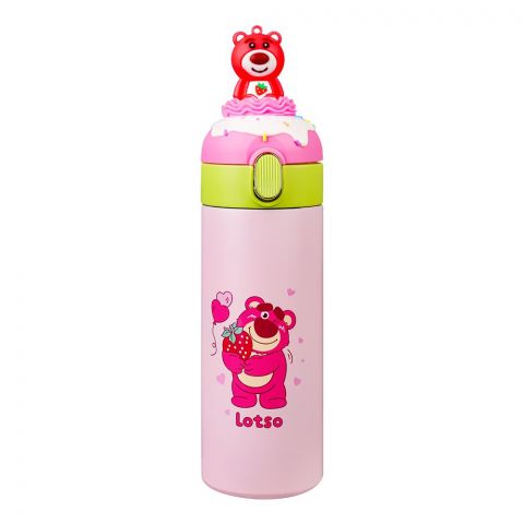 Sanrio kuromi Plastic Water Bottle, Leakproof Ideal for Office, School & Outdoor, Dark pink, SH215