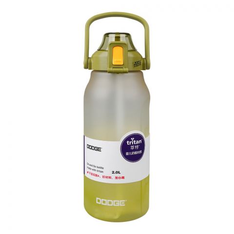 Dodge Tritan Water Bottle With Handle, 2 Liter Capacity, Leakproof Ideal For Office, School & Outdoor, Green, DL2262202
