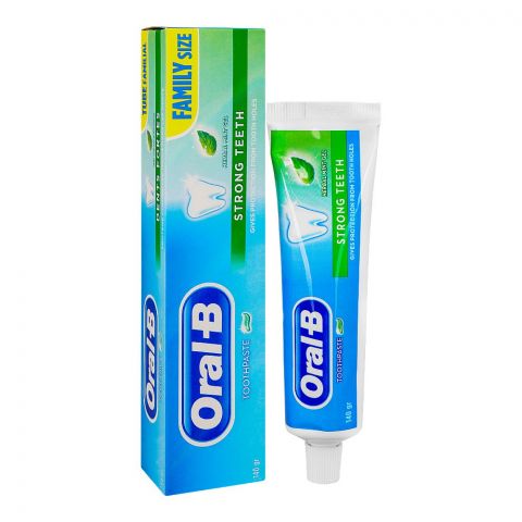 Oral-B Strong Teeth Herbal Mint Gel Toothpaste, 140gm