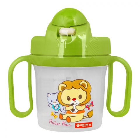 Lion Star Plastic Tora Mug With Handles, Baby Training Sippy Cup, 300ml, GL-76