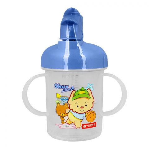 Lion Star Plastic Solo Mug With Handles & Straw, Baby Training Sippy Cup, 250ml, GL-65