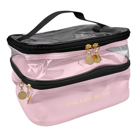 Matrix Dual Compartment Cosmetic Bag, Travel Makeup Pouch & Cosmetic Organizer
