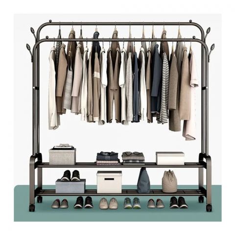 Matrix Metal Clothes Stand, Shelf & Hang Clothing Organizer