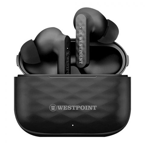 West Point Sound Stream Wireless ANC Earbuds, Black, WP-105