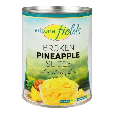 Arizona Fields Broken Pineapple Slices, Tasty & Delicious Canned Fruit, 565gm