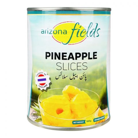 Arizona Fields Pineapple Slices, Tasty & Delicious Canned Fruit, 565gm