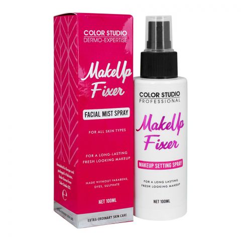 Color Studio Makeup Fixer, For A Long Lasting Makeup, Parabens, Dyes & Sulphate Free, For All Skin Types, 100ml