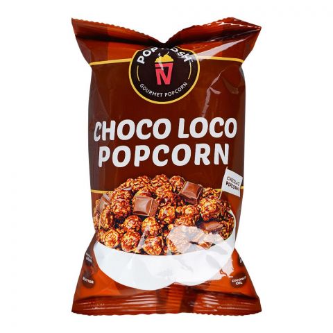 Pop Nosh Choco Loco Popcorn, Chocolate Flavored Popcorn, 26gm