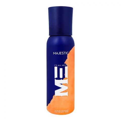 Me Majestic Gas Free Body Spray, 24 Hours Lasting, For Men, 120ml