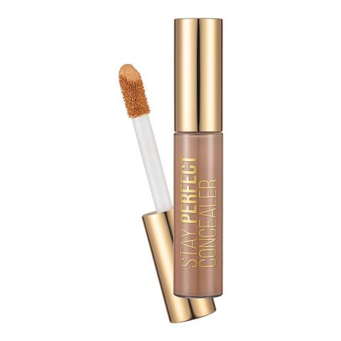Flormar Stay Perfect Liquid Concealer, Conceal Fine Lines And Wrinkles, 12.5ml, 010 Toffee