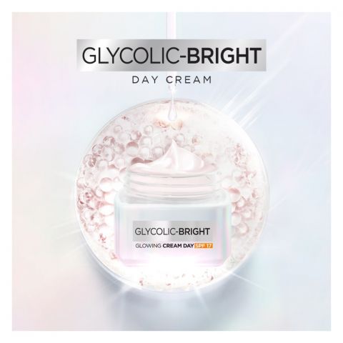 L’Oreal Paris Glycolic Bright Glowing Day Cream, SPF 17, 50ML