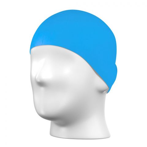 Swimming Cap For Woman, Soft Silicone & Comfortable, Sky Blue, CAP-120