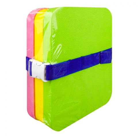 Swimming Float M Kickboard With Adjustable Straps, For Kids & Adults, Small Size Eco Friendly EVA Foam Material, Multi Colour