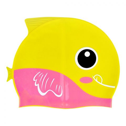 Swimming Fish Cap For Kids, Durable & Comfortable, Yellow, CAP-105