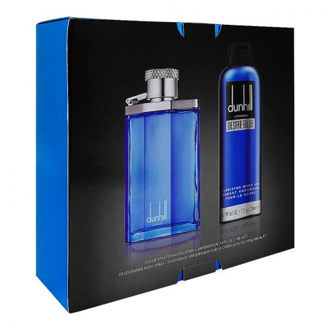 Dunhill Desire Blue Gift Set, For Men, Eau de Toilette Spray 100ml + Body Spray 226ml