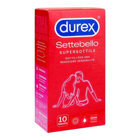 Durex Settebello Supersottile Condoms, 10-Pack