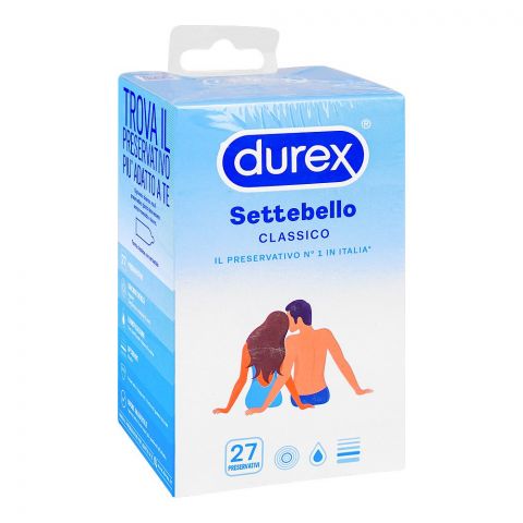 Durex Settebello Classico Condoms, 27-Pack