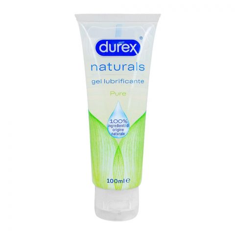 Durex Naturals Pure Gel Lubricant, Water Based, 100ml