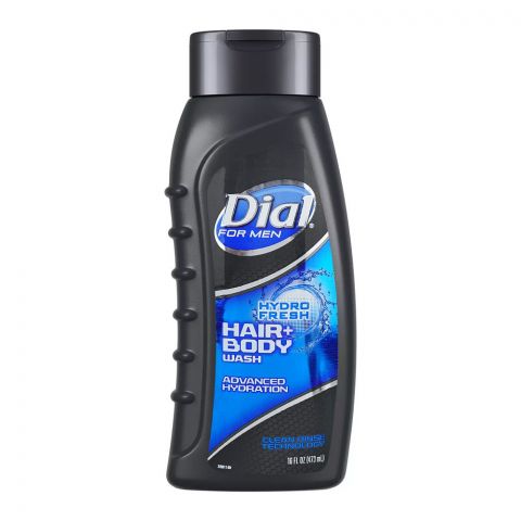 Dial Hydro Fresh Hair+Body Wash, For Men, 473ml