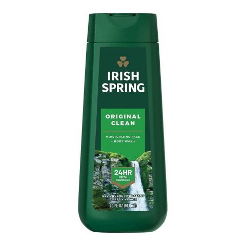 Irish Spring Original Clean Moisturizing Face+Body Wash, 591ml