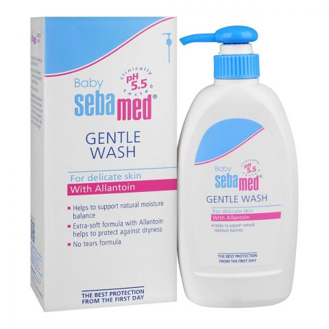 Sebamed Baby PH 5.5 Clinically Tested Gentle Wash With Allantion, For Delicate Skin, 400ml