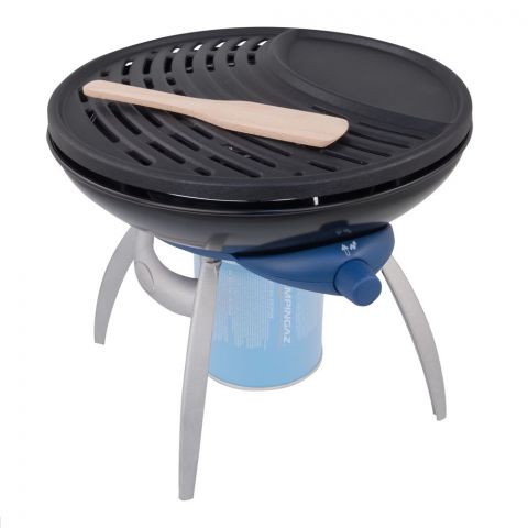Campingaz Party Stove and Grill With Griddle, Grid and Pan Support, 12.6 (D) x 12.6 (W) x 5.12 (H) Inches, 203403