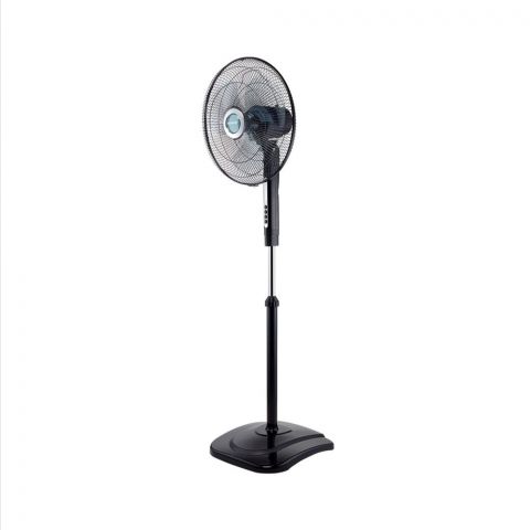Sharp 16 Inches Stainless steel Stand Fan, Adjustable Height 134cm-150cm, 50W, Light Blue, PJS-169