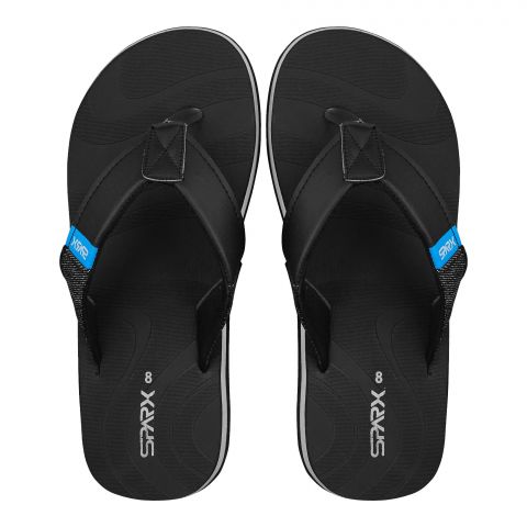 Bata Men's Casual Rubber Flip Flops Slippers, Black, Fashionable Comfortable Slip-On Men's Flats For Home, Living Room, And Casual Wear, 8776405