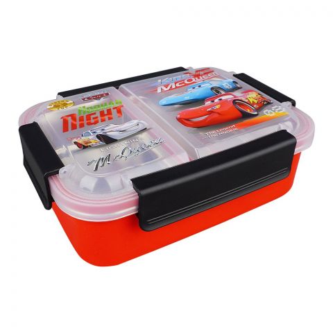 Stainless Steel Lunch Box With 2 Compartments, Red, 88125