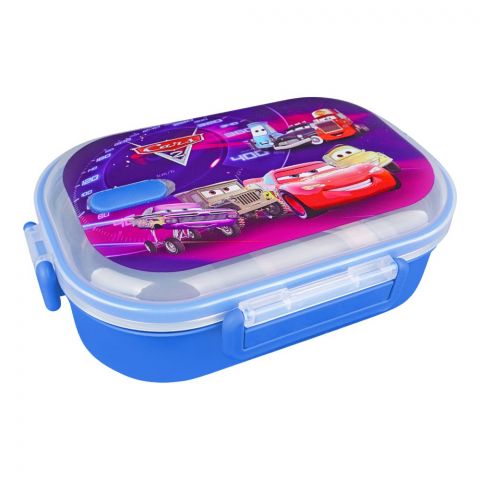 Stainless Steel Lunch Box With 2 Compartments & Cutlery, Blue, 113-Ca