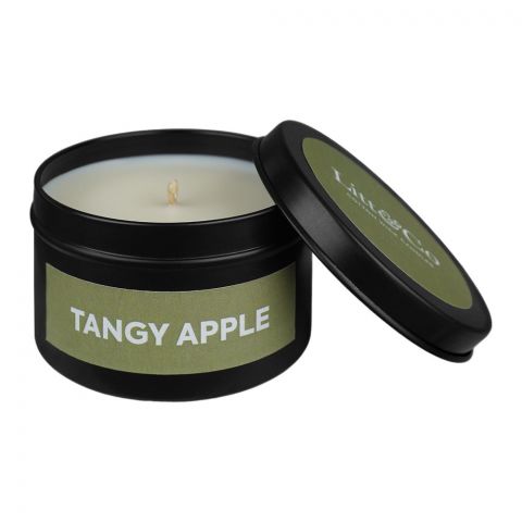 Litt & Co Tangy Apple Fragranced Candle, Cotton Wick Candle, Burn Time 25 Hours
